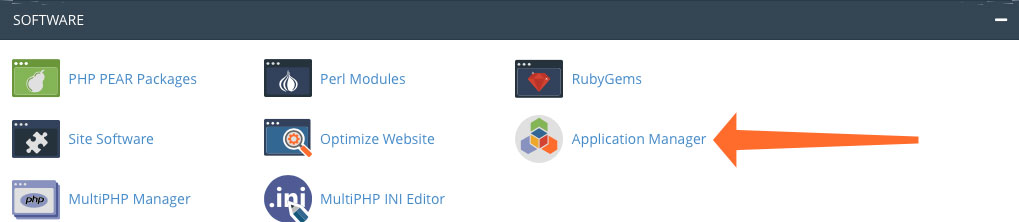 cpanel application manager