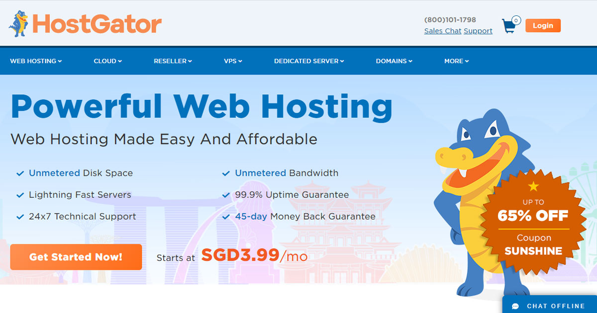 Hostgator Singapore