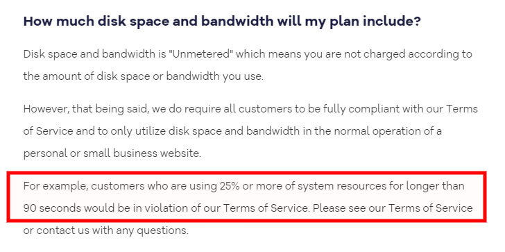 hostgator cpu resource limit