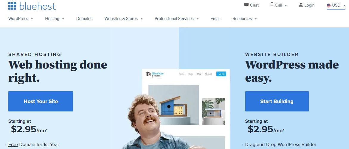 hostgator alternative bluehost