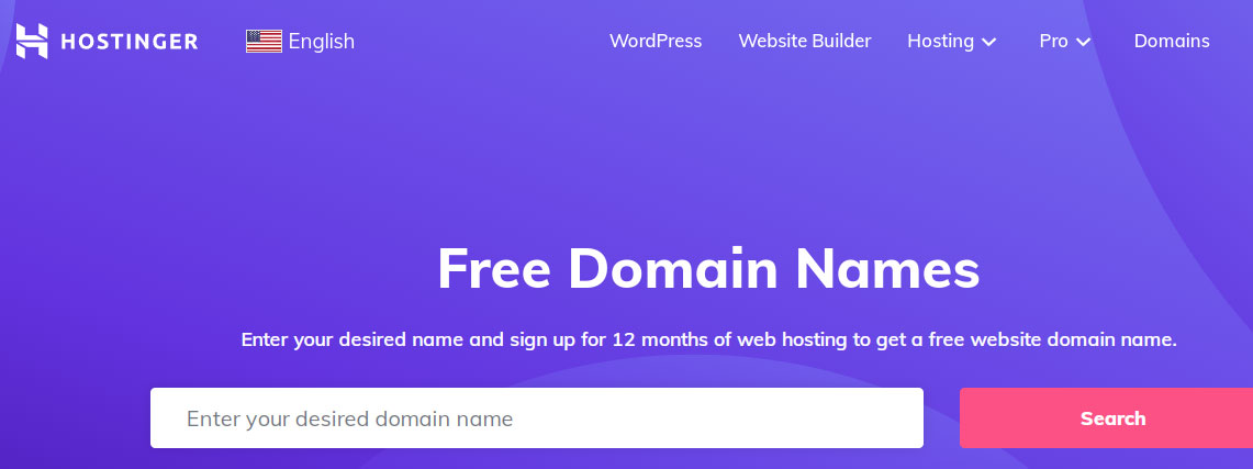 hostinger free domain