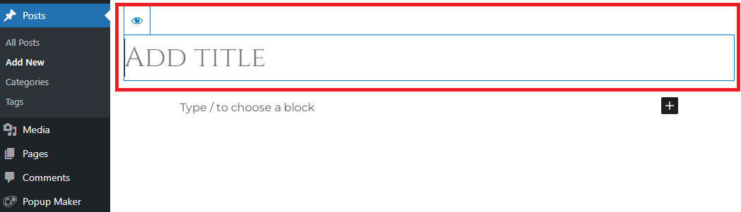 adding blog title