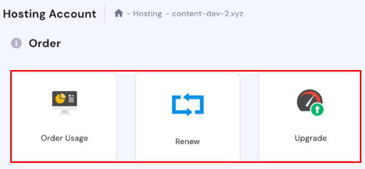 hpanel hosting control