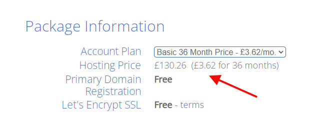 bluehost 36 month pricing