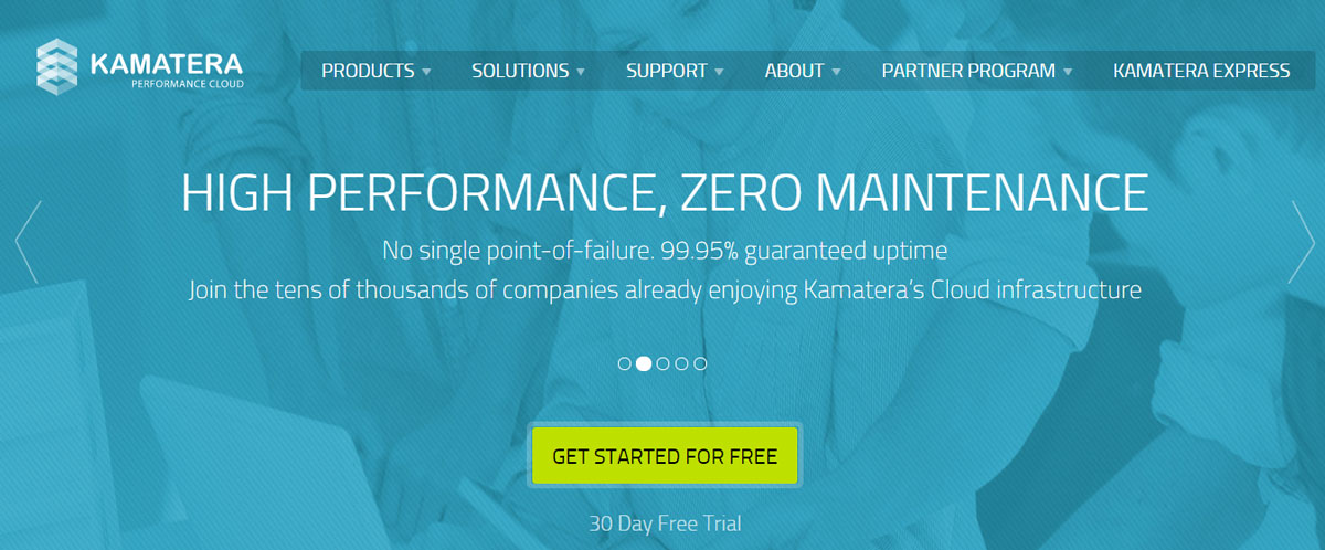 kamatera trial page