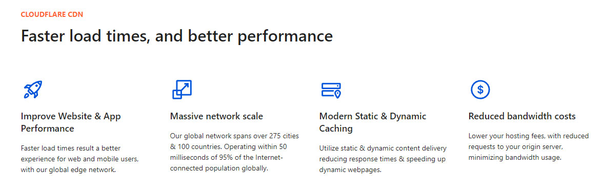 features of cloudflare cdn