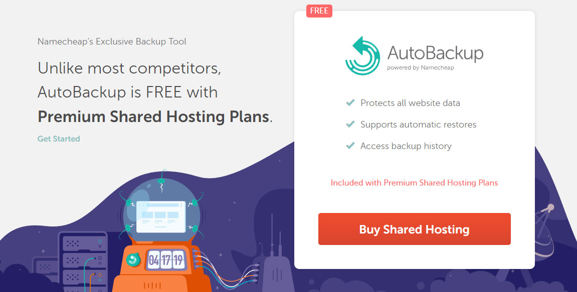 namecheaps autobackup tool