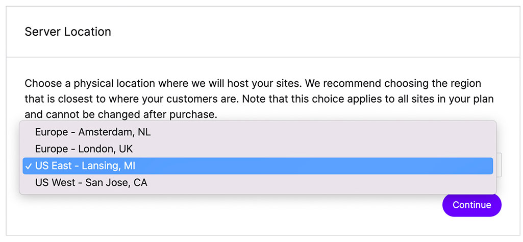 choosing nexcess data center location