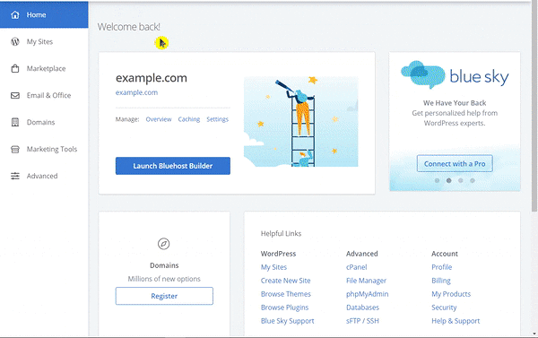 purchasing and renewing the bluehost ssl