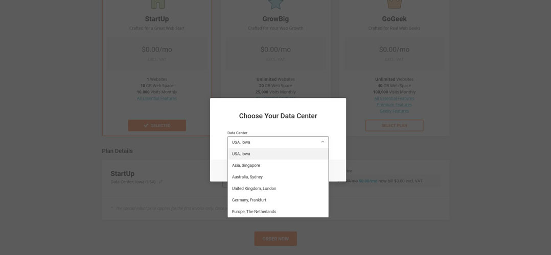 choose siteground data center