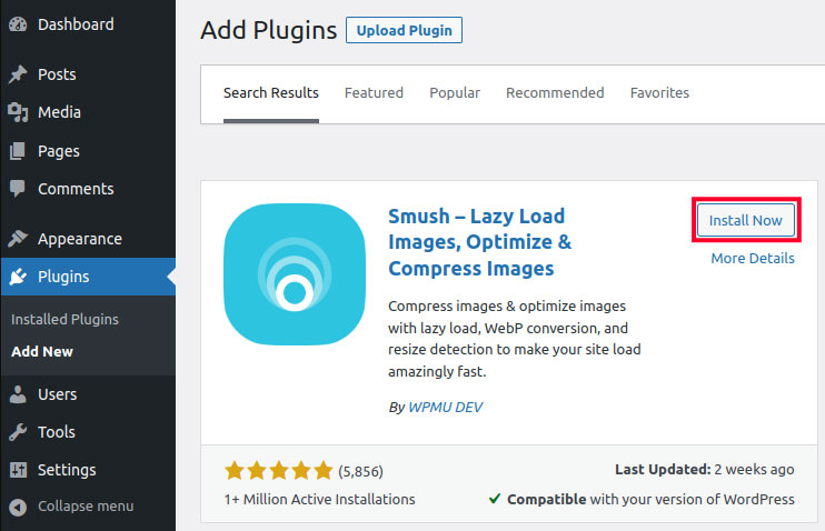 using smush for image compression