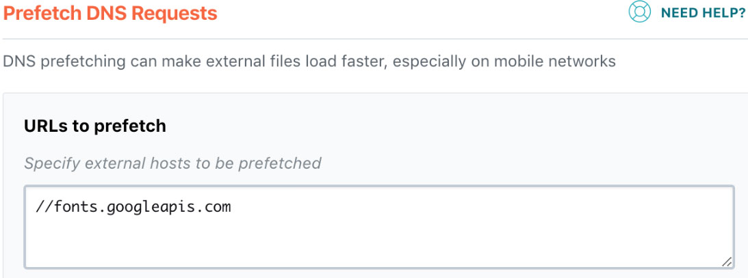 wprocket prefetch dns requests