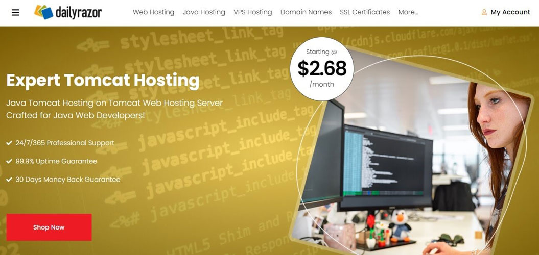 dailyrazor tomcat hosting