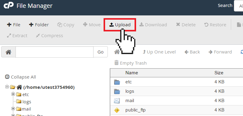 upload file