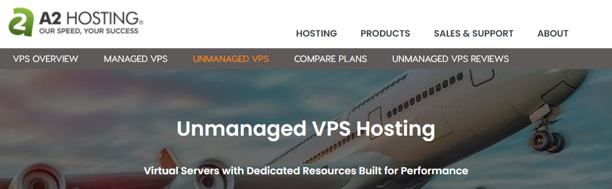 a2hosting unmanaged vps