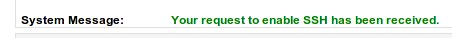 godaddy ssh activate request message