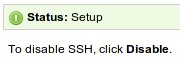 godaddy ssh status activation