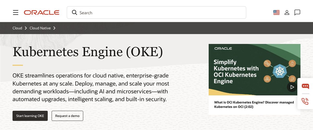 oracle cloud kubernetes engine