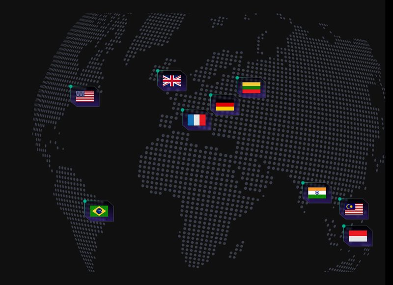 hostinger data centers world map
