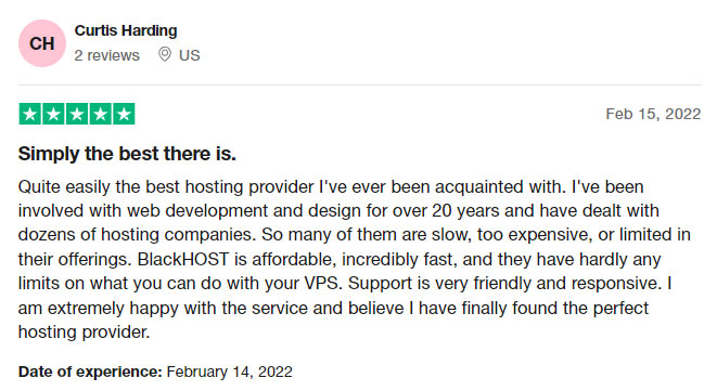 blackhost customer review