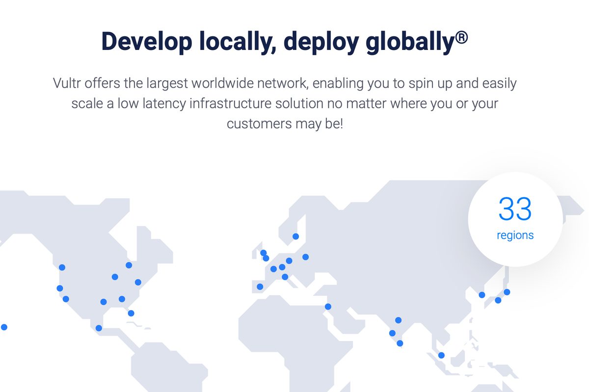 vultr data center regions map