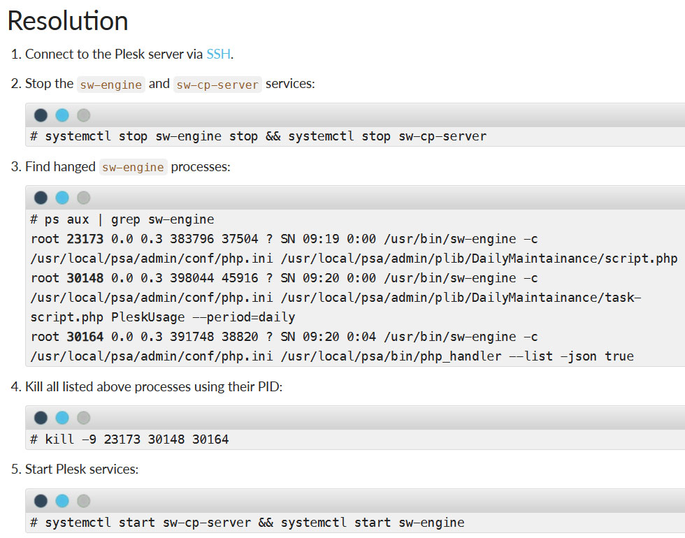 restarting sw engine and sw cp server services