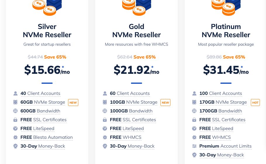 namehero reseller hosting plans