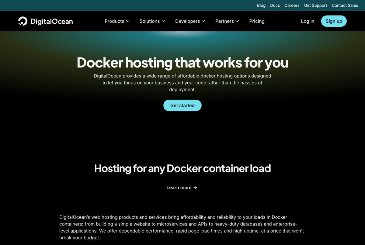 digitalocean docker hosting