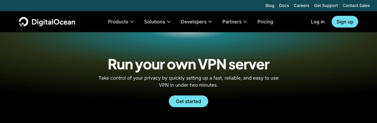 digitalocean vpn server