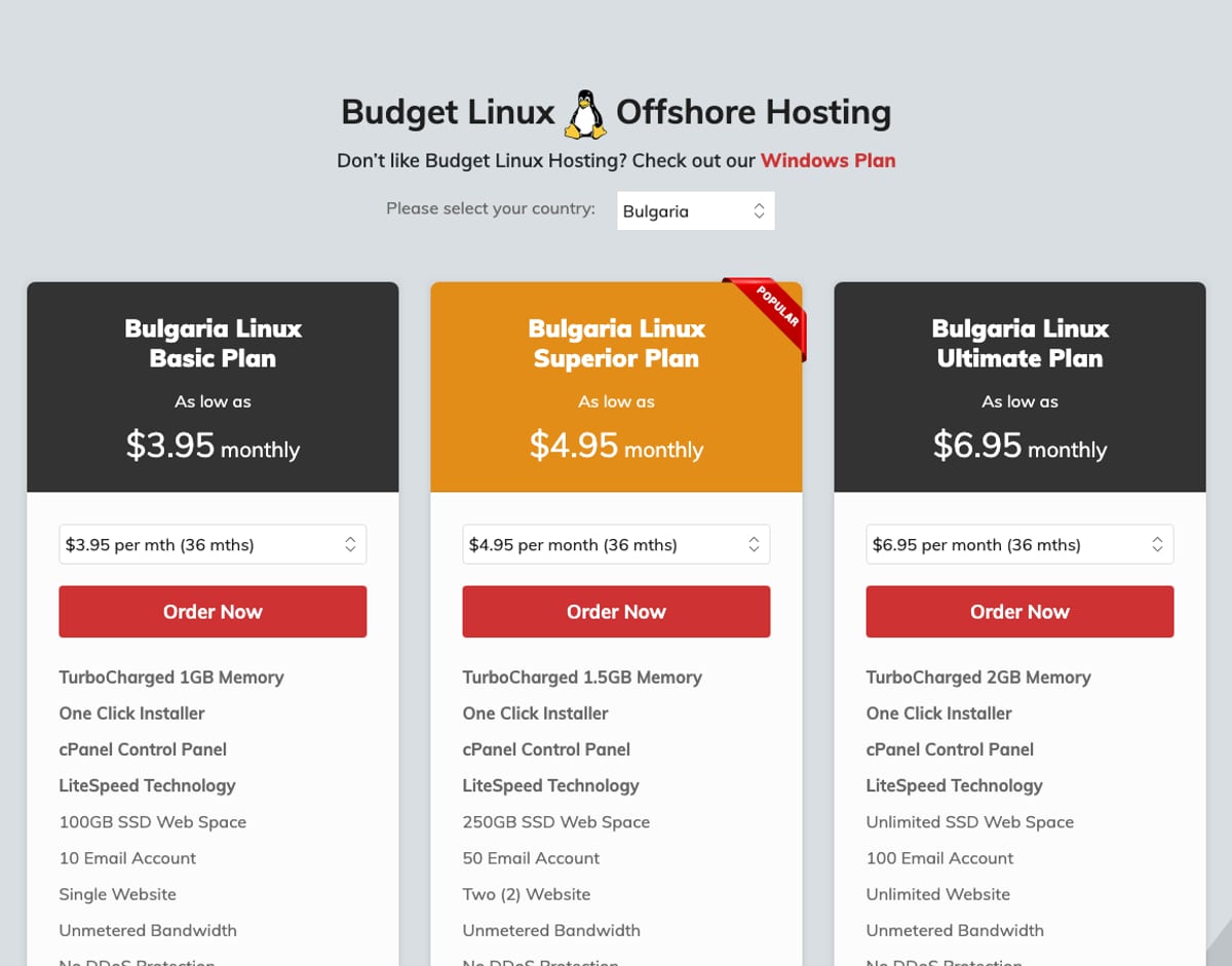shinjiru budget offshore hosting plans