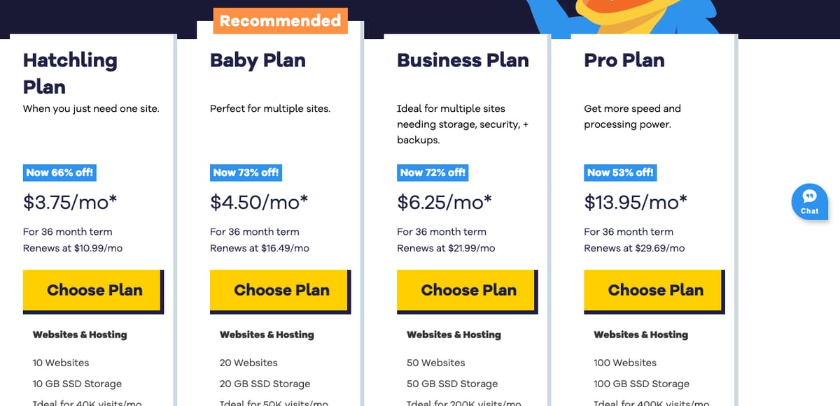 hostgator shared hosting plans