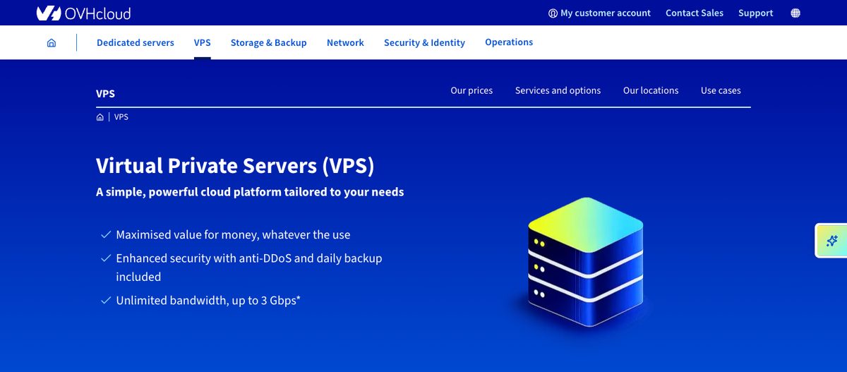 ovhcloud vps unlimited bandwidth