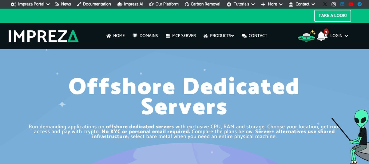 impreza offshore dedicated servers