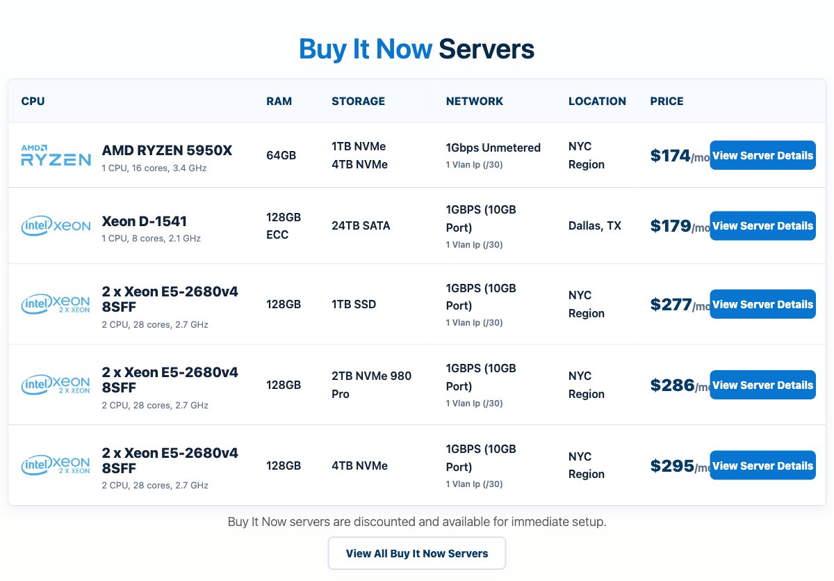 interserver dedicated servers 2026