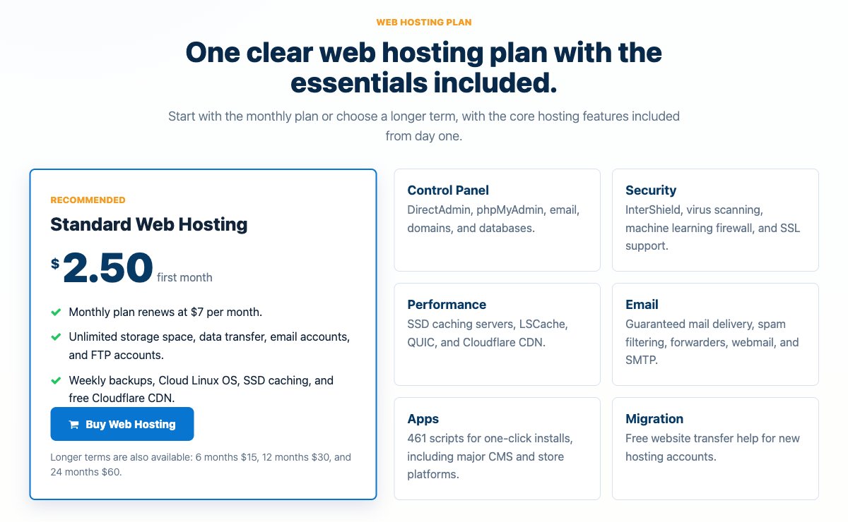 interserver web hosting plans 2026