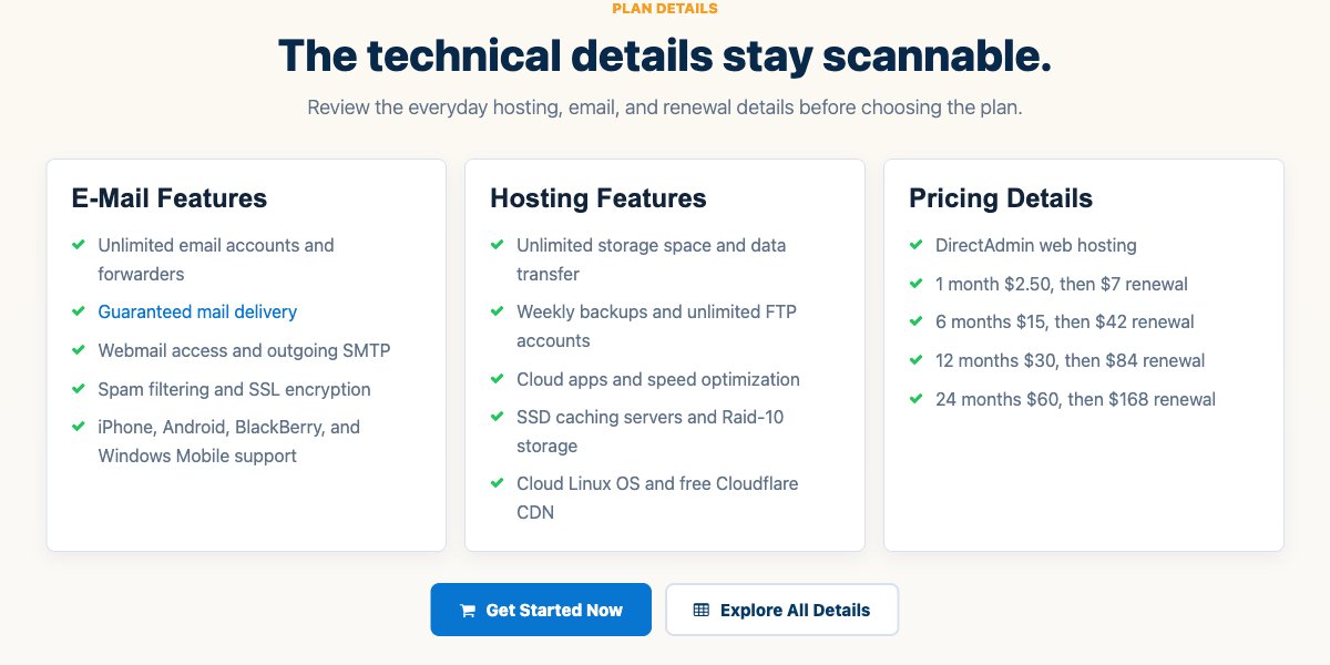 interserver web hosting pricing renewal 2026