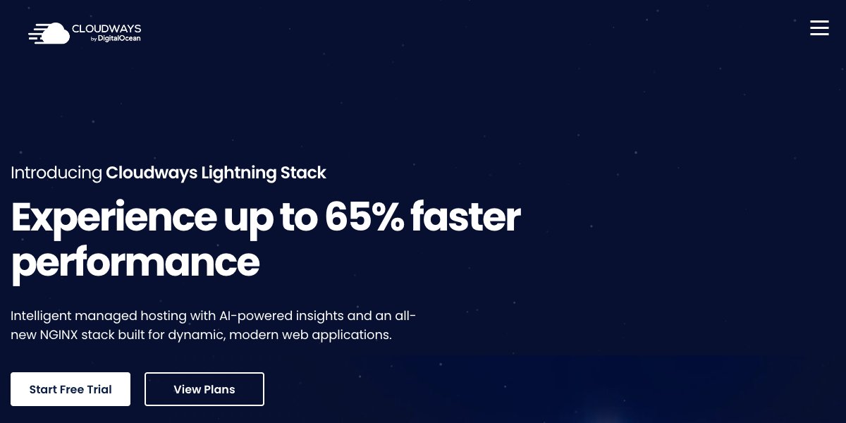 cloudways homepage