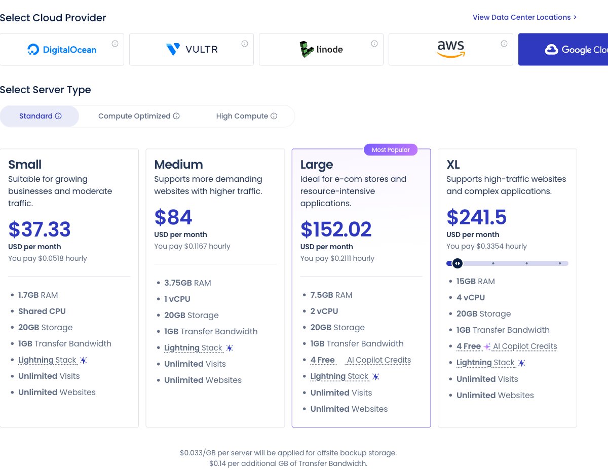 cloudways pricing google cloud