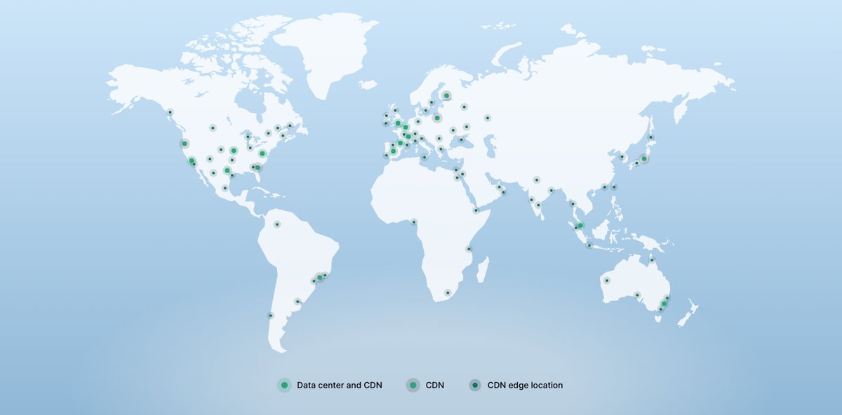 siteground data center and cdn map