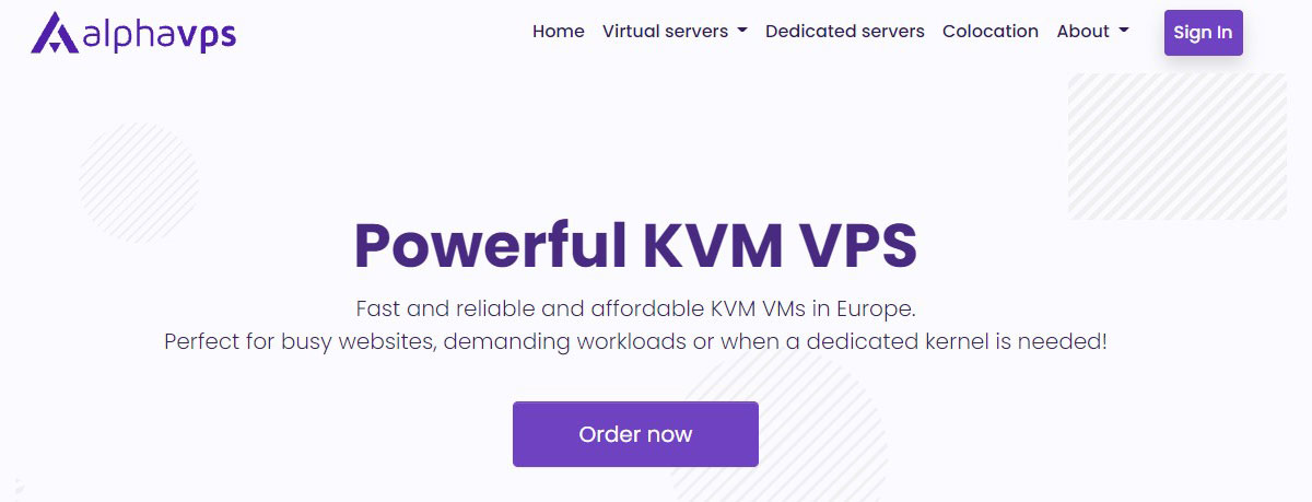 alphavps kvm vps in europe