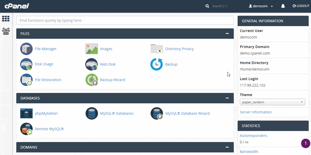 cloud cpanel