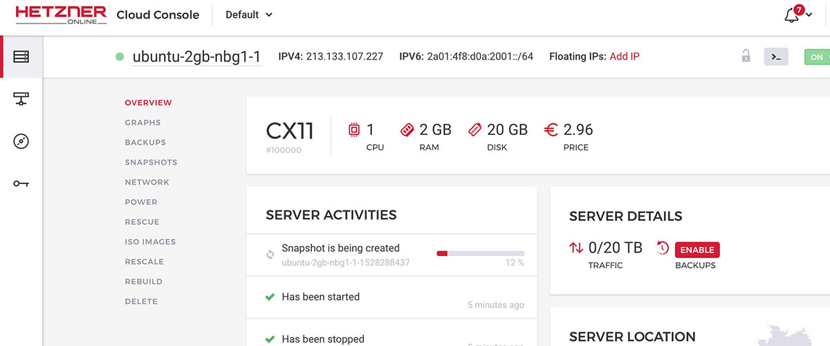 hetzner ui