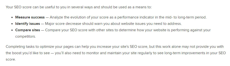 dreamhost seo toolkit website score
