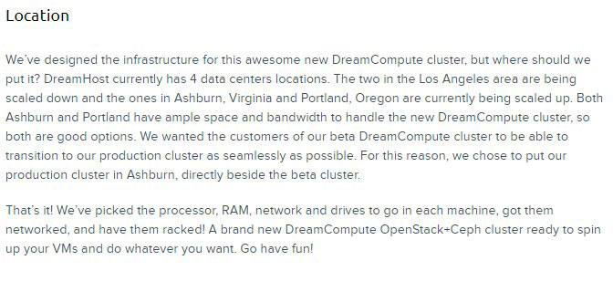 dreamhost cluster location
