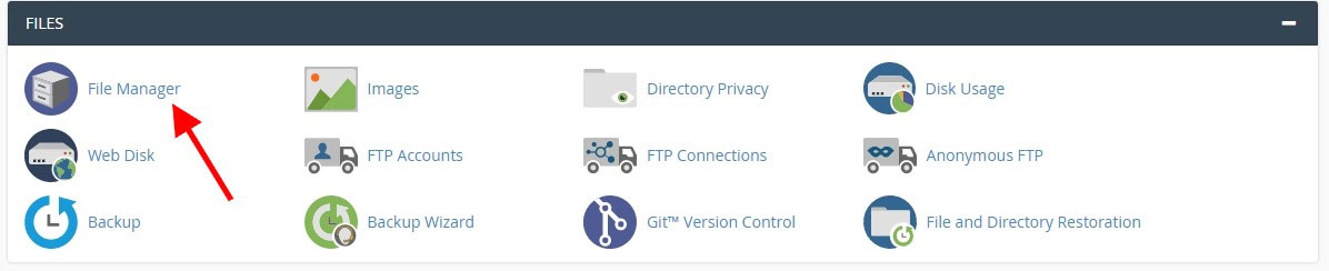 File manager cPanel