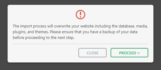 all in one migration proceed