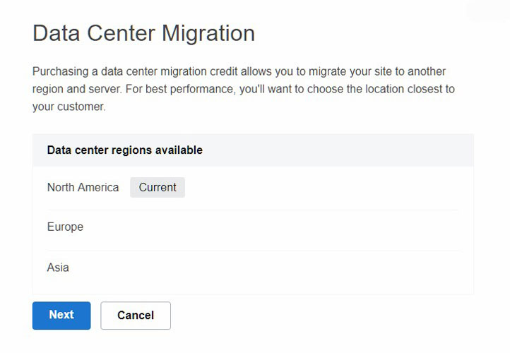 data center migration godaddy