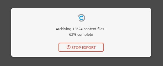 all-in-one migration export