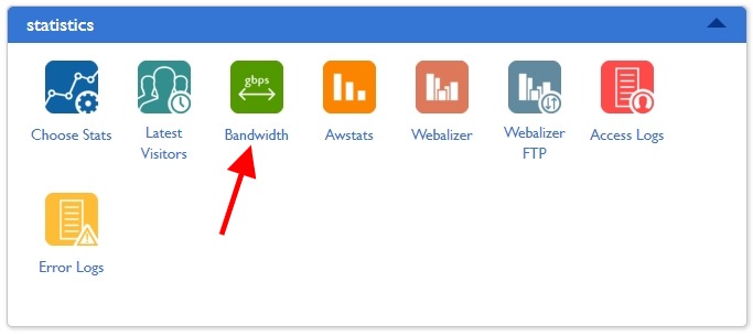 bandwidth bluehost cPanel