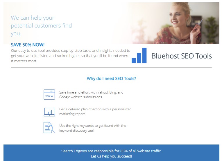 Bluehost SEO Tools Price Discount